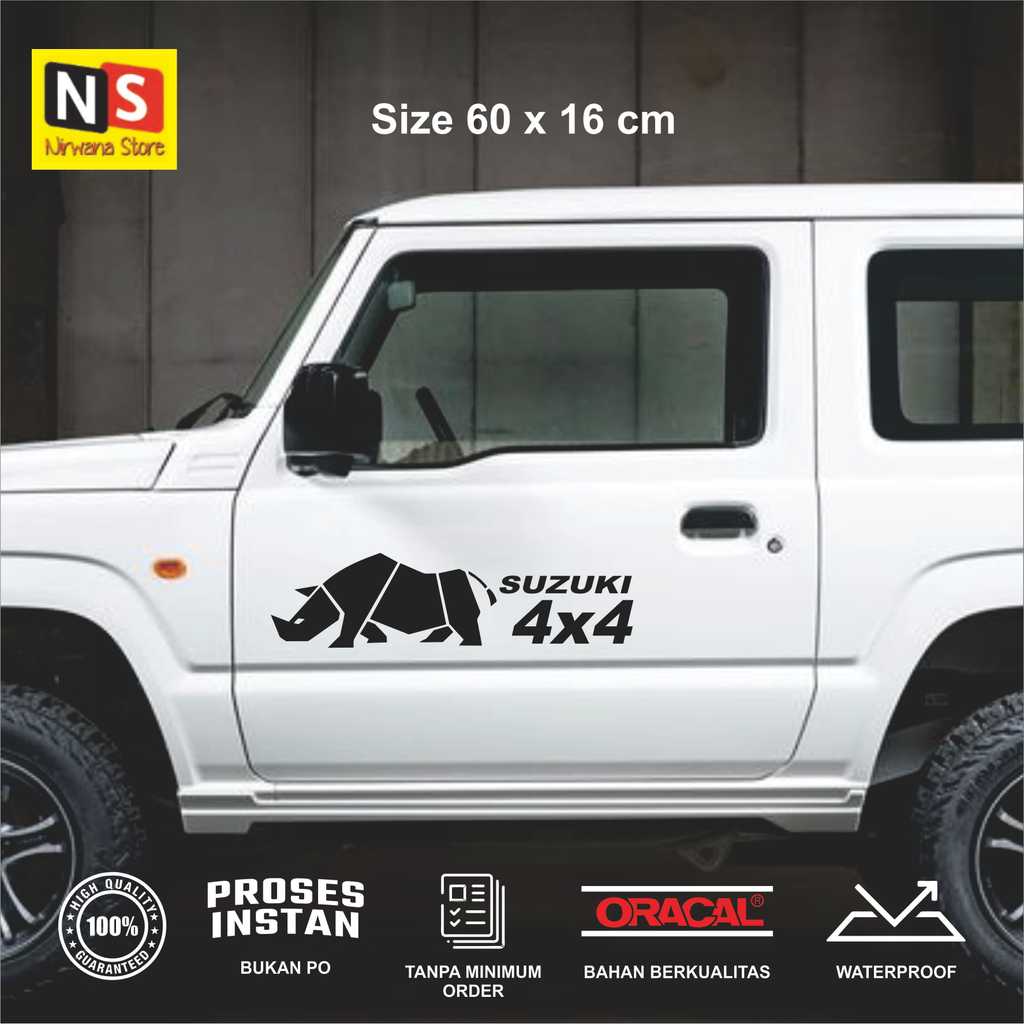 Stiker JIMNY 4x4 Sticker Mobil OFFROAD