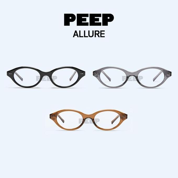 Murah Peep Eyewear - Allure Frame Oval | Kacamata Baca Unisex (Minus/Plus/Silinder)