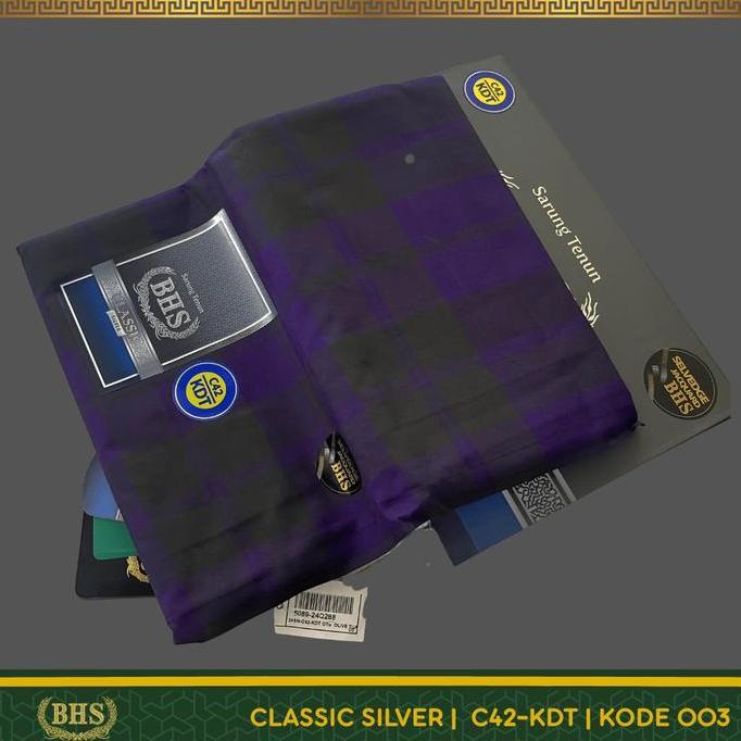 Murah Sarung Bhs Classic Silver Motif C42 Kdt Selvedge Jacquard Otb (Olive Tua Besar), Ots (Olive Tu