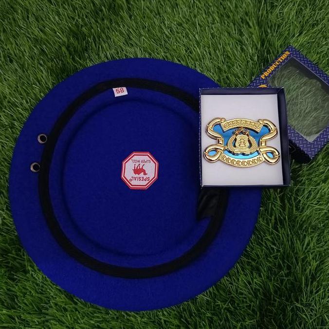 Sale Baret Polairud Polri 1 Set / Baret Airud Polri