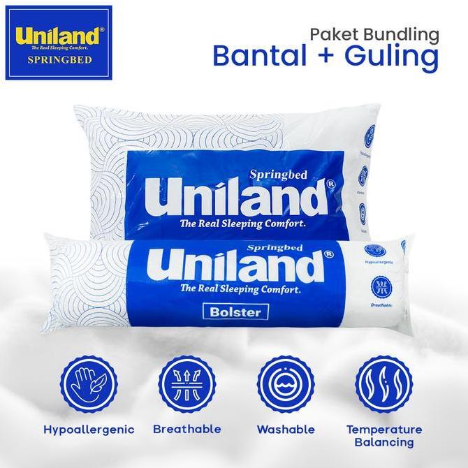 Bundling Uniland Bantal Dacron Silicon + Guling Dacron Silicon