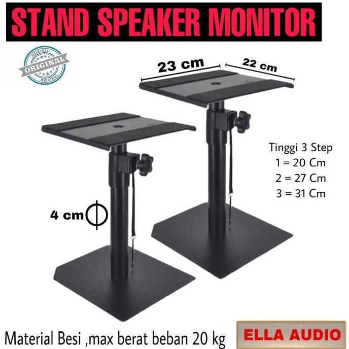 Promo Stand Speaker Monitor Stand Speaker Flat Studio Table/Meja Model Pendek