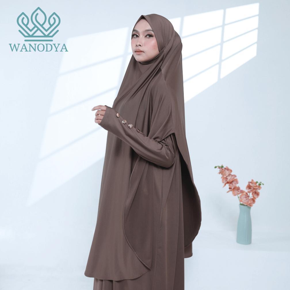 Grade Ori Wanodya - Abaya Gamis Set French Khimar Haji Dan Umrah Bahan Jersey Diamond Syari Abaya Tu