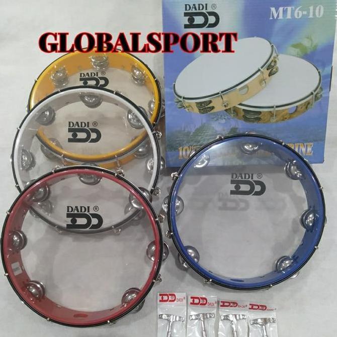 Sale Tamborin Dadi Kulit Mika Bening Mt6-10