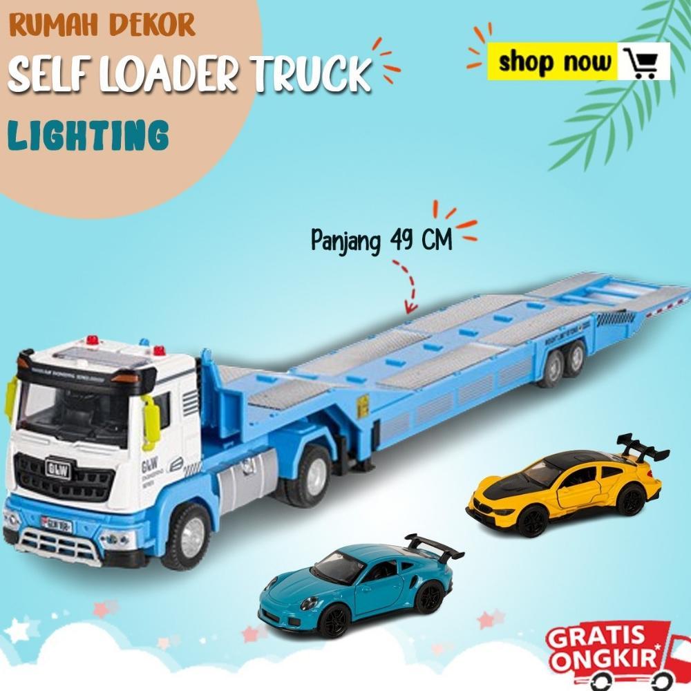 Diskon Mainan Anak Self Loader Truck Mainan Mobil Excavator Loader