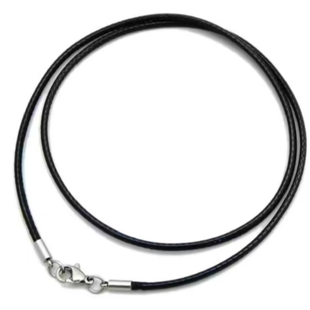 HEMAT Kalung Tali Hitam Korea Pria Wanita | Necklace Silk Leather Kalung Tali
