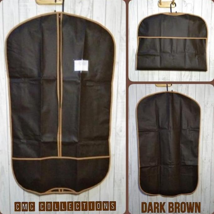 Cover Jas Pria Coklat Tua (Bahan Tebal)