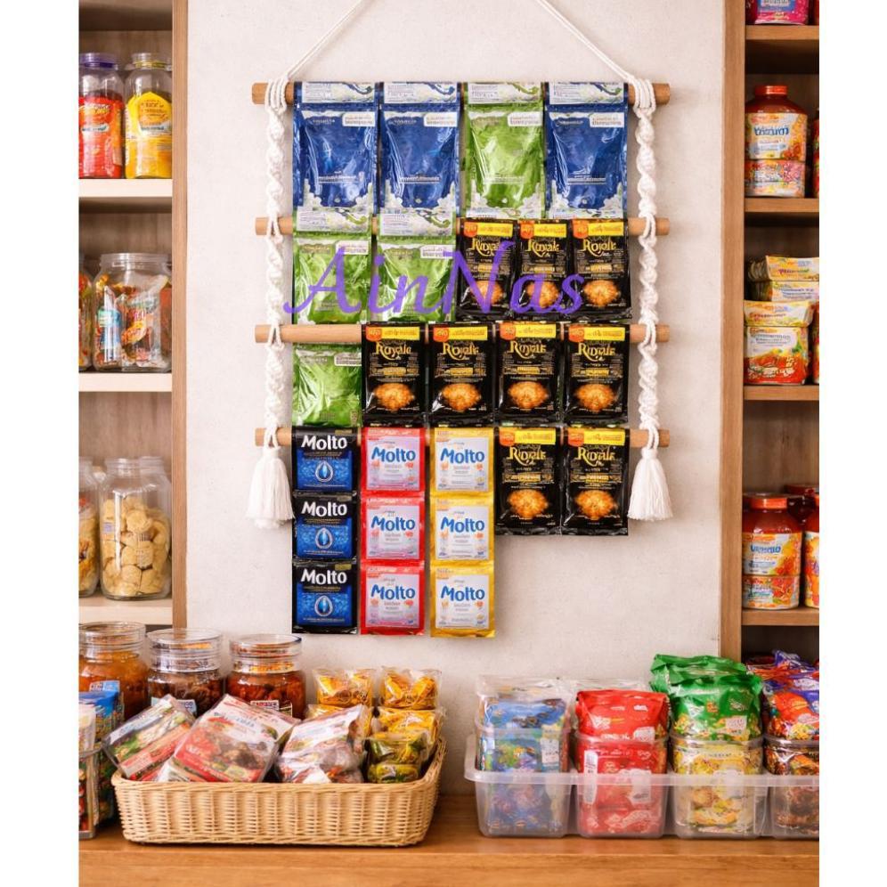 hot deals rak gantung deterjen laundry aesthetic | organizer sachet dinding minimalis hemat tempat r