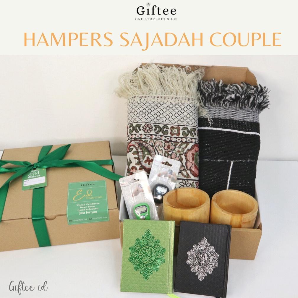 New Deals Hampers Sajadah Couple Kado Hadiah Gift Set Pernikahan Ulang Tahun Cewek Cowok Tasbih Alqu