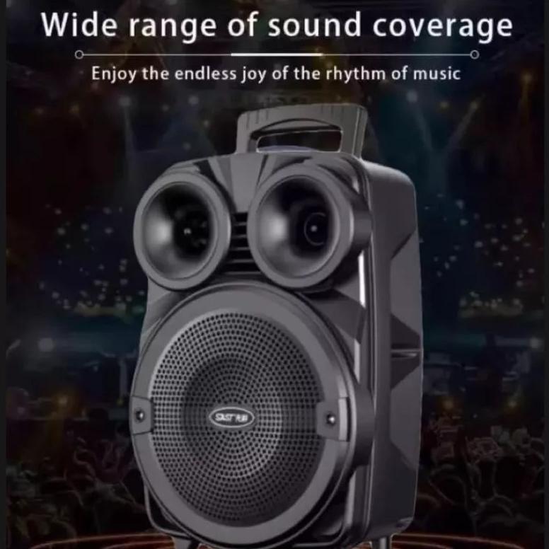 new speaker bluetooth karaoke ukuran besar bonus mic extra bass salon aktif jumbo
