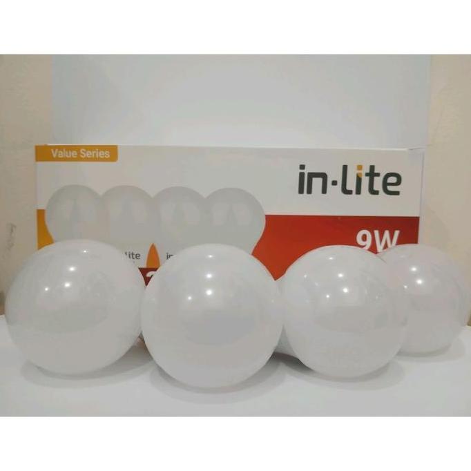 Ready Lampu LED Bohlam In-Lite 9 Watt / Lampu Paket LED Inlite 9 Watt