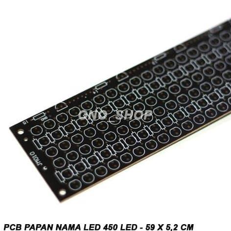 Ready PCB Papan Nama Led 450 Led, 59x5,2 cm
