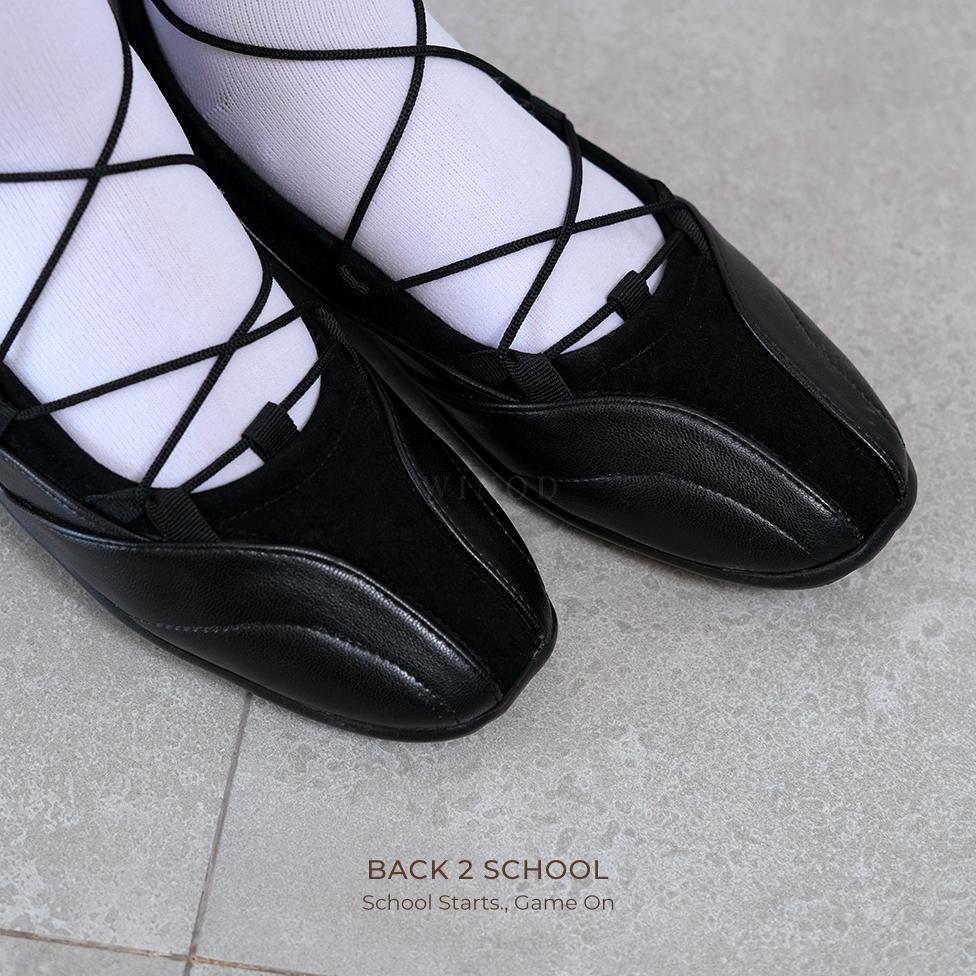 Official [02] Winod Disa Sepatu Sneakers Wanita Sekolah Kuliah Main Outdoor Sepatu Tali Korean Style
