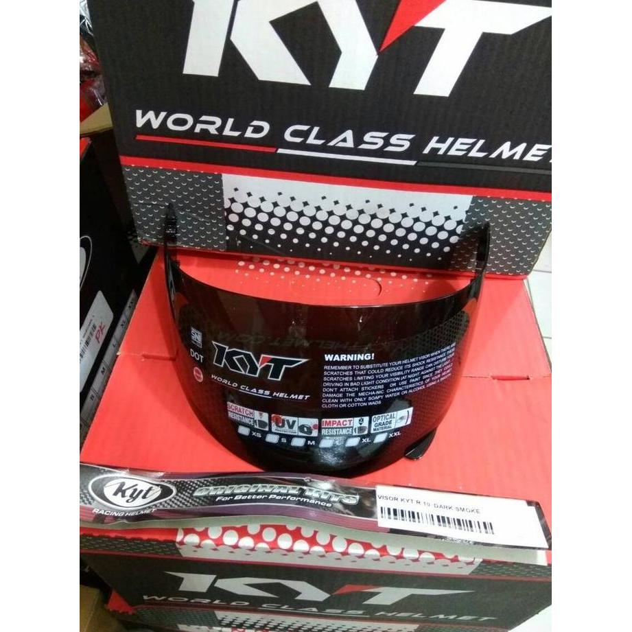 VISOR KACA HELM KYT RC7 KYT RC SEVEN KYT R10 KYT K2 RIDER DARK SMOKE