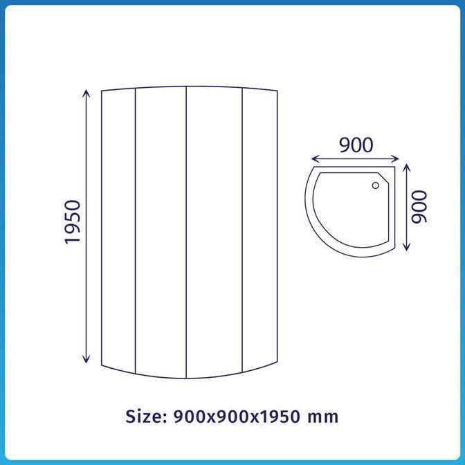 Promo Shower Box Oval / Shower Screen Kaca + Shower Tray