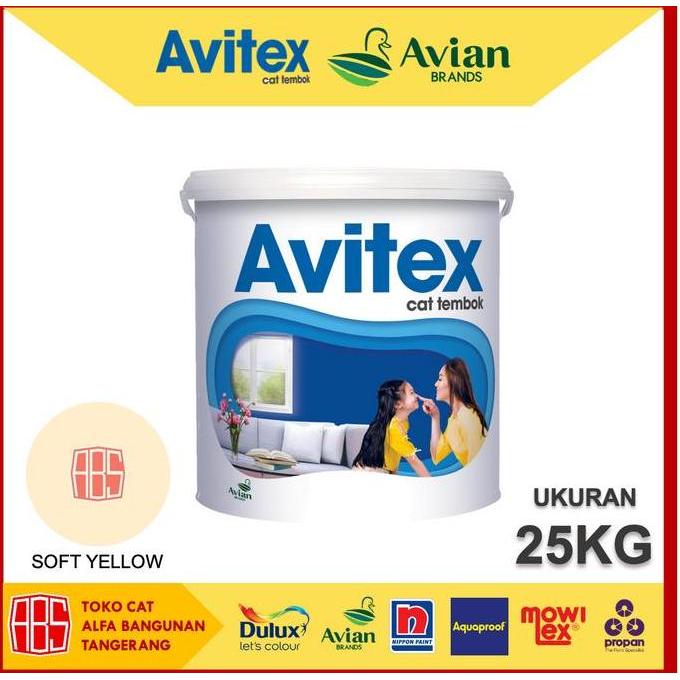 Cat Avitex Interior by Avian Brands - Ukuran 25KG - SOFT YELLOW 050