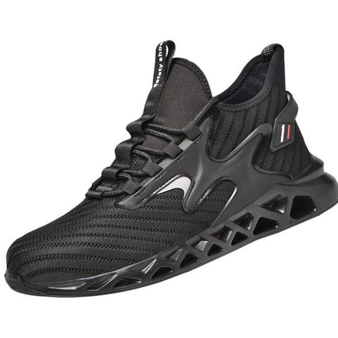 Sepatu Safety Sporty Pria Ujung Besi Sneakers Safety BG-01