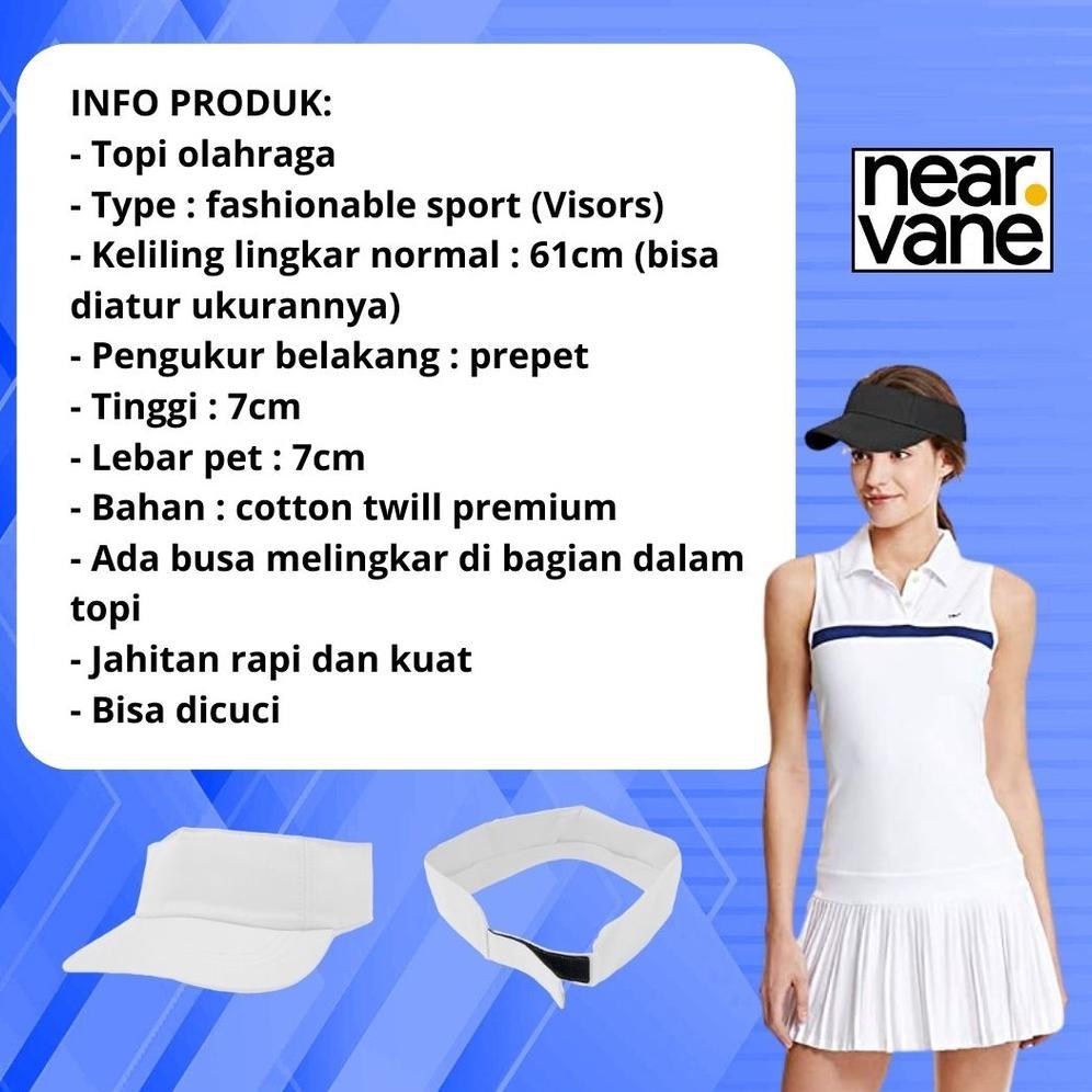 New Deals Topi Golf Zumba Sepeda Olah Raga Senam Pantai Olahraga Korea Summer Tenis Bolong Tennis Ou