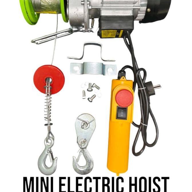 Electric Hoist 600 KG Katrol Listrik PA600 Katrol Elekrik Electric Wire Rope Hoist 600KG