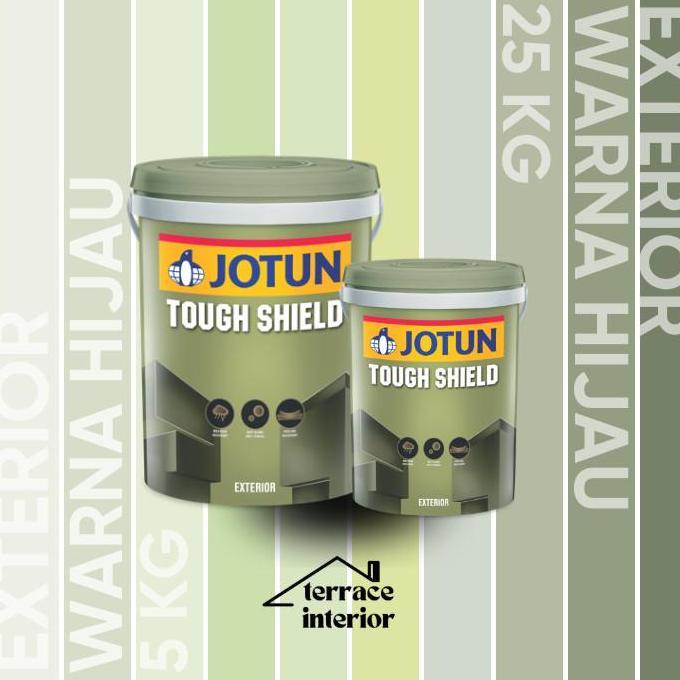 Cat Tembok Tough Shield  Jotun warna Hijau 25 Kg