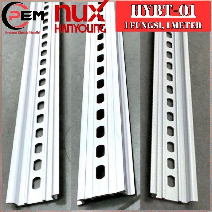 Hanyoung Nux Rel Mcb Din Rail Alumunium Hybt-01 Hy Bt01 Bt-01 1F 1 Fungsi 1 Fungsi Best Seller