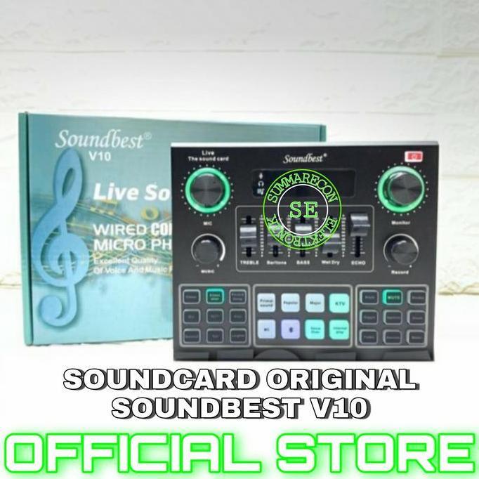 paket mic condenser bm 800 soundcard v10 youtuber bigo live recording