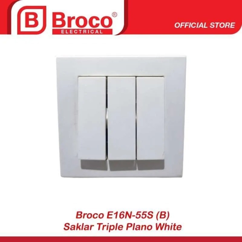 Broco Plano Saklar Triple