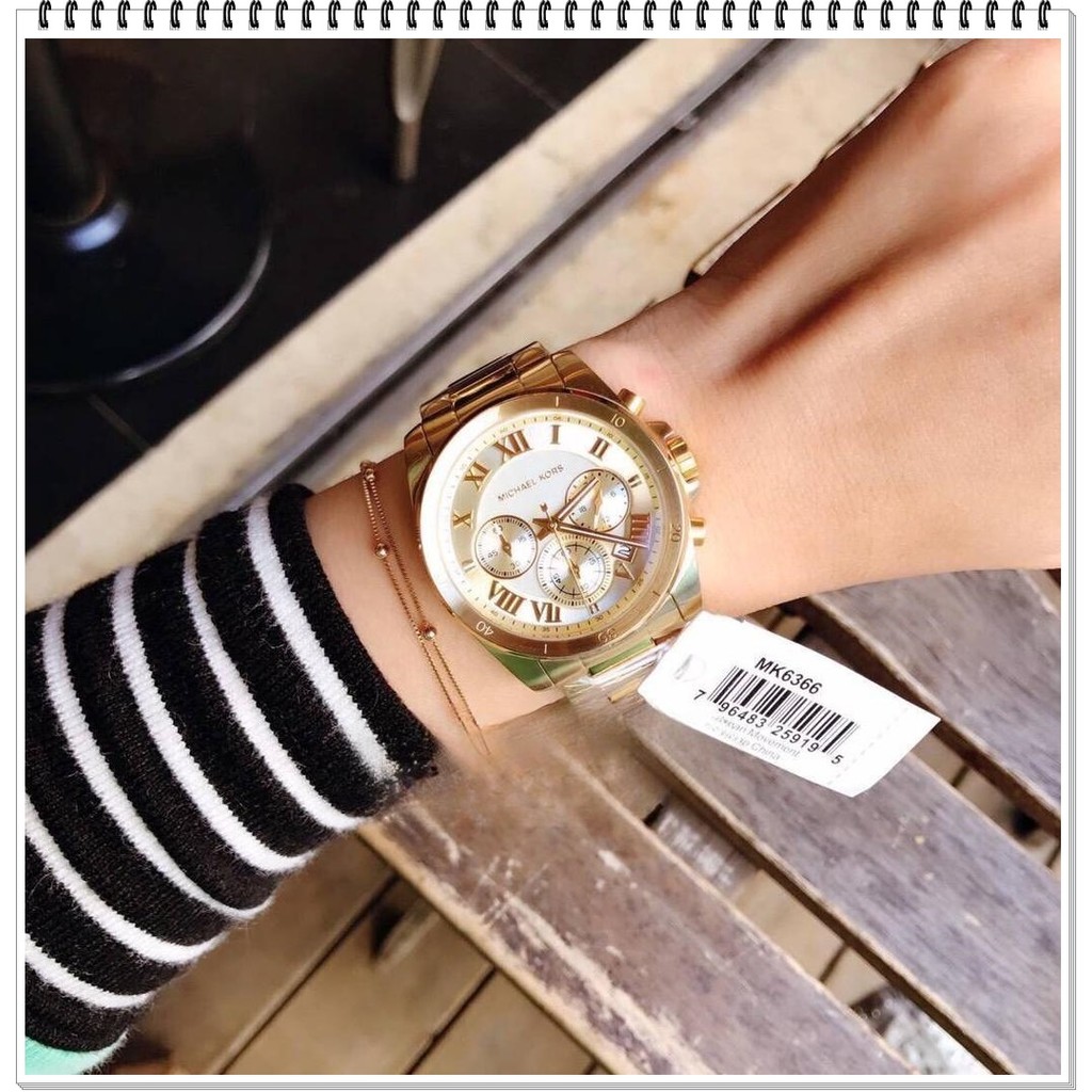 Michael Kors MK6366 ladies stainless steel quartz analog watch casual dress watch