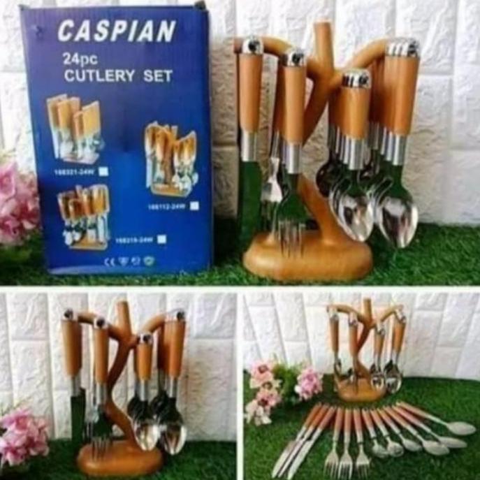 SENDOK POHON sendok set 24pcs Motif pohon caspian 24 sendok