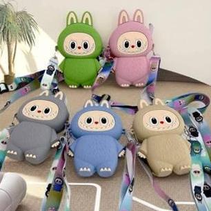 TERLARIS TAS LABUBU TAS ANAK TAS SELEMPANG ANAK LABUBU TAS ANAK LUCU TAS JELLY SILICONE BAG LABUBU B