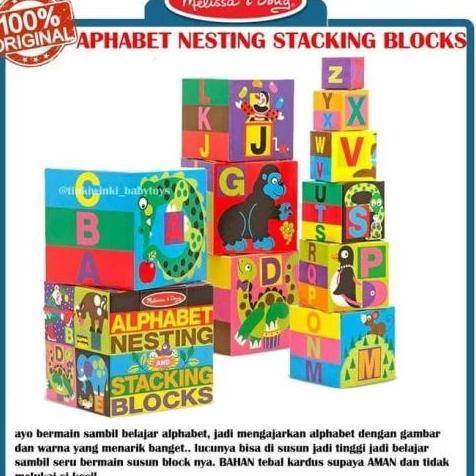 MAI592 MELISSA DOUGH ALPHABET NESTING STACKING