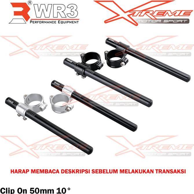 Stang Jepit / Clip On WR3 50mm 10 R6 R1 CBR 1000RR GSX R600 R750 R1000 ZX636