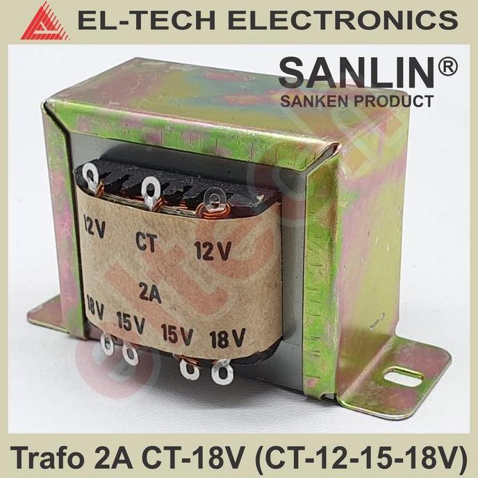 TERMURAH - SANLIN 2A CT 18V Trafo Transformator Power Supply Catu Daya