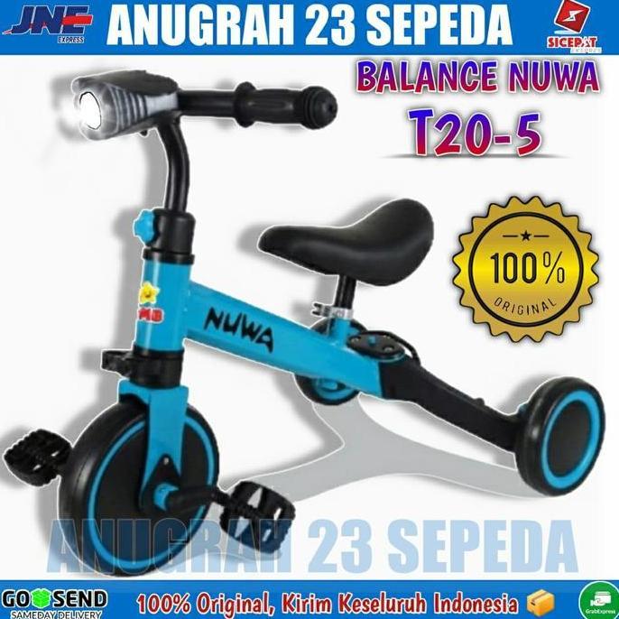 Balance Bike PMB NUWA T20-5 (3 In 1) Musik Tricycle Toddler Anak