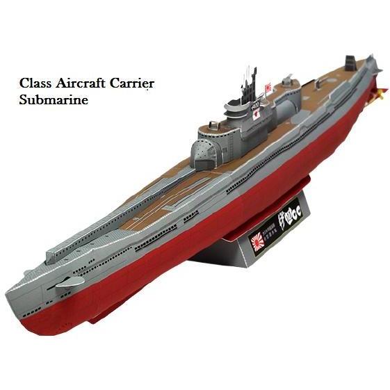 (Mainan Kertas) DIY Papercraft Kertas Pola Kapal Selam class aircraft carrier