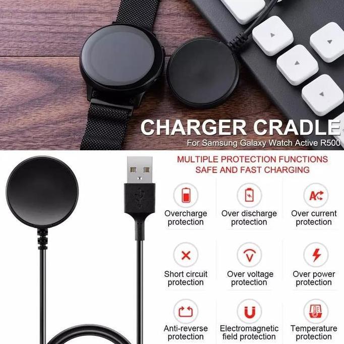 KABEL DATA CASAN CHARGER JAM USB CABLE SAMSUNG GALAXY WATCH 8 7 6 5 4 3 / CLASSIC / PRO / ACTIVE 1 2