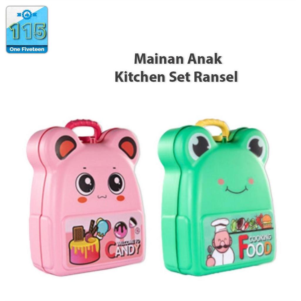 Mainan Kitchen Set M108 Tas Ransel Anak Set Dapur Mainan Masak Masakan Wastafel / Ice Cream Maker Or