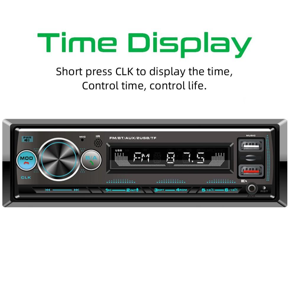 (Stok Siap)Gaya Pioneer Tape Audio Radio Mobil 1 Din Bluetooth 4x60W dengan Dual USB, Fungsi Lokasi 