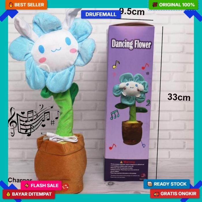Mainan Kaktus Bergoyang Dancing Cactus Boneka Kaktus Goyang Dan Bicara Kaktus Joget Ngomong Cod