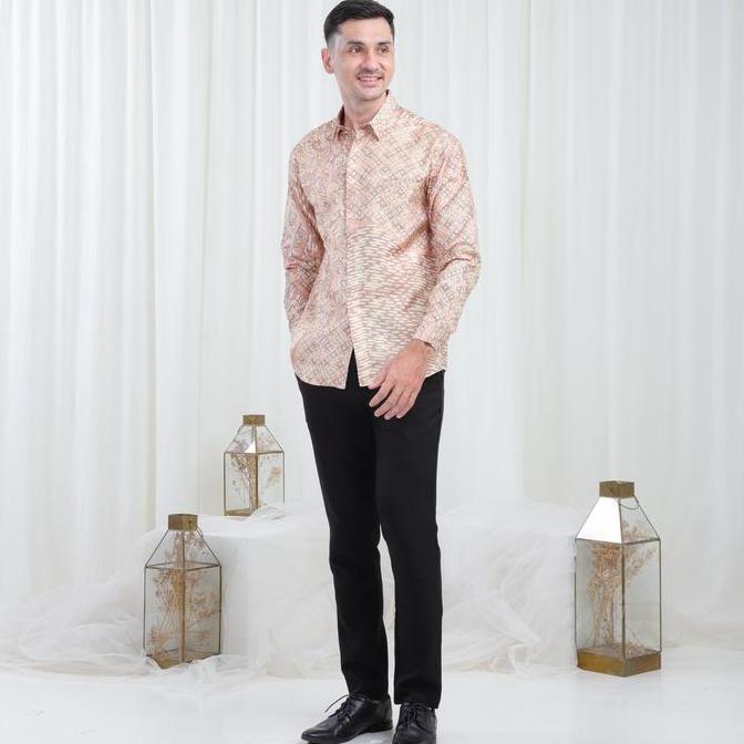 LIMITED EDITION  Yasmine - Kemeja Batik Pria Viscose Slimfit | Outfit Kondangan Couple LIMITED EDITI