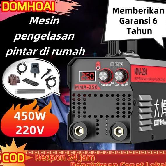 Murah Domhoai Mesin Las Mma-250  Mesin Pengelasan Igbt Mesin Trafo Las Listrik Inventer Mesin Trafo 