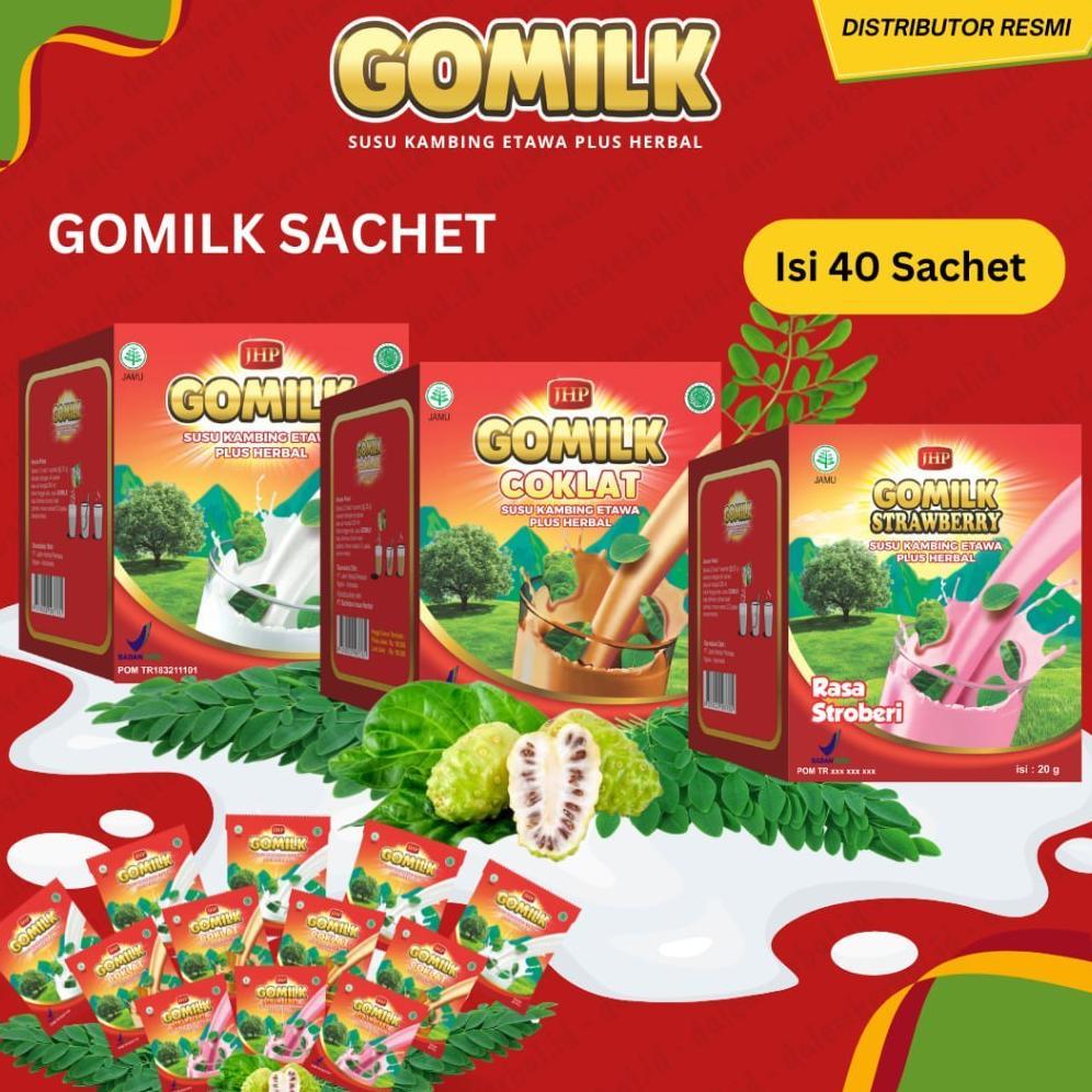(Terbaru) [ BISA COD + GARANSI ] [ BELI 10 GRATIS JAHE ] [ BELI 30 GRATIS MADU ] Gomilk Susu Kambing