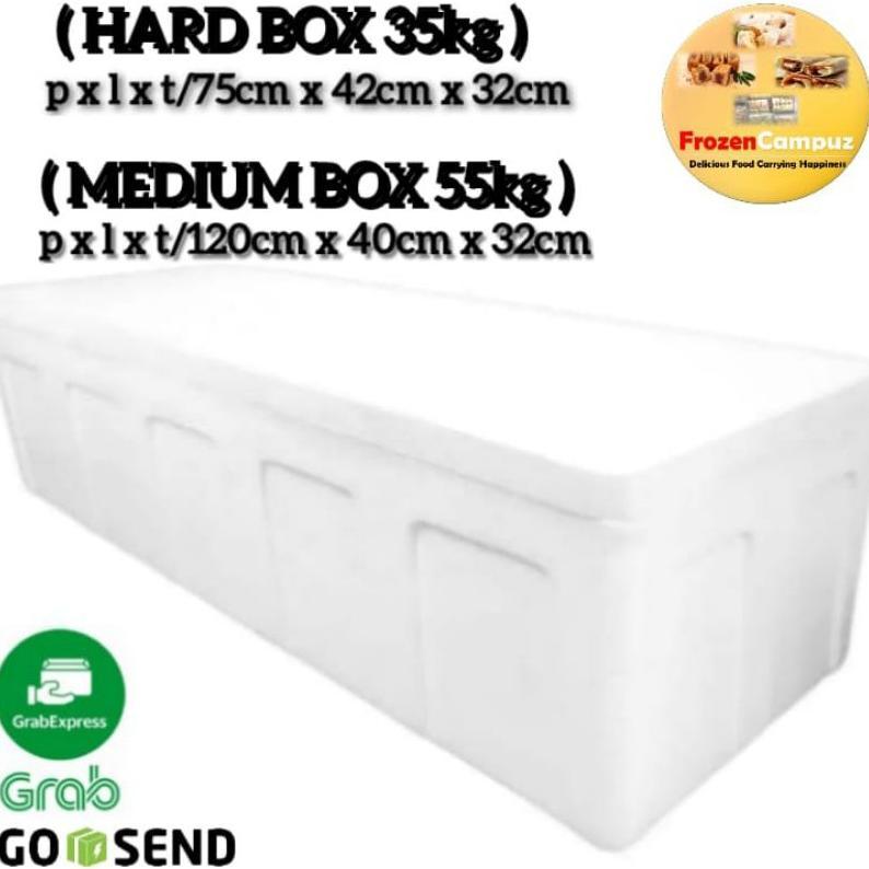 Box Styrofoam 120Cm/75Cm Hard 35Kg/Medium 55Kg Super Tebal Sterofoam Makanan