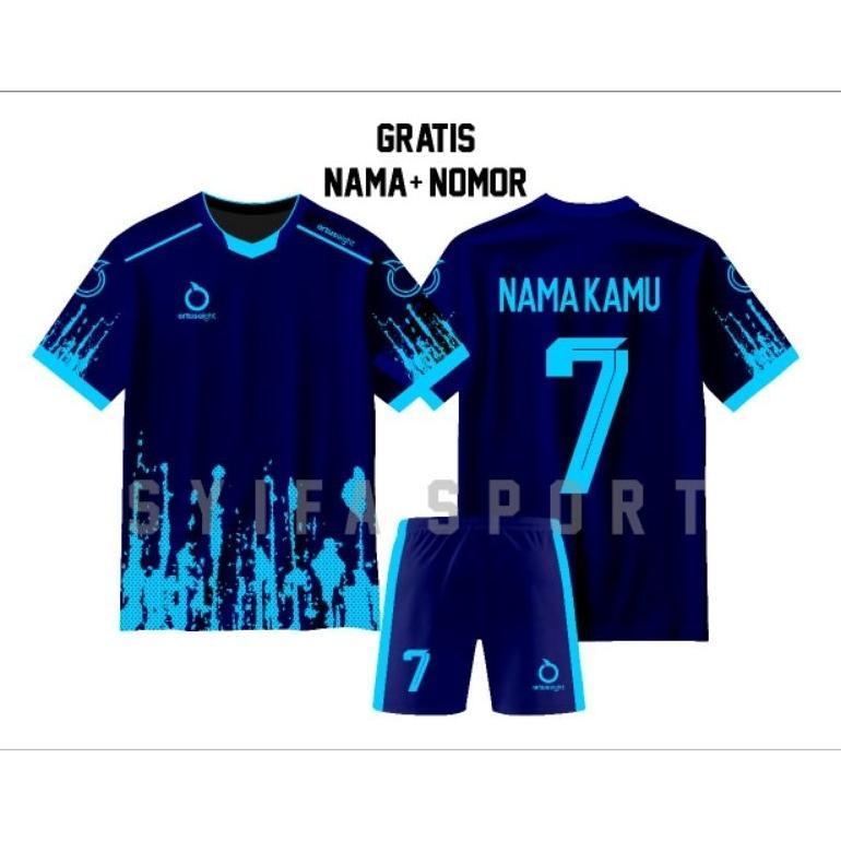 Baju Futsal Custom Nama Nomor Jersey Bola Dewasa Pria Wanita
