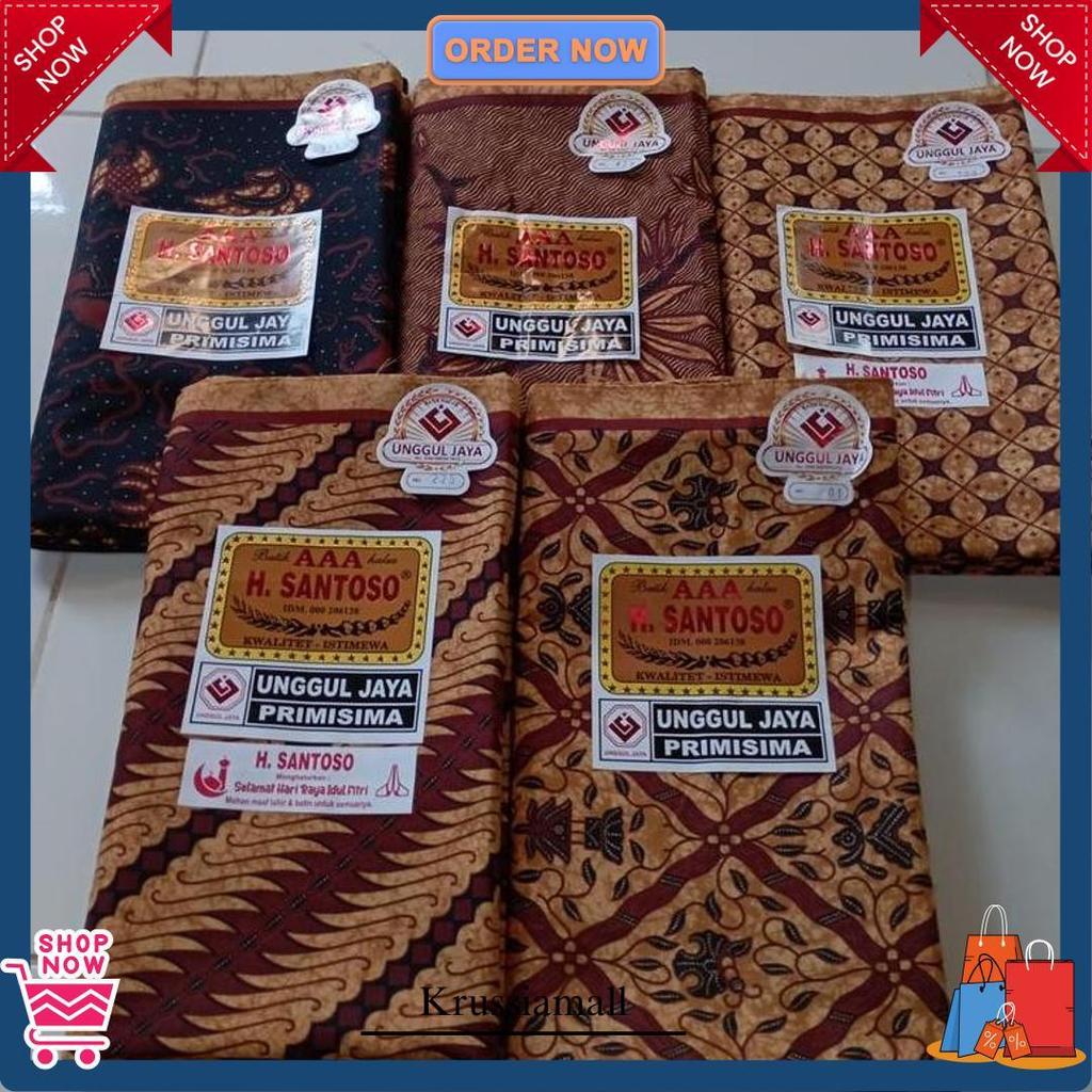 Katalog 2 Batik H Santoso Aaa Unggul Jaya Primisima Kain Warna Putih Grade A
