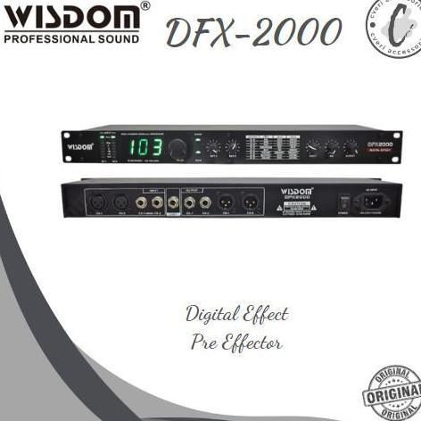 Murah Wisdom Dfx 2000 Digital Effect Pre Effector Efek Vocal Dfx2000
