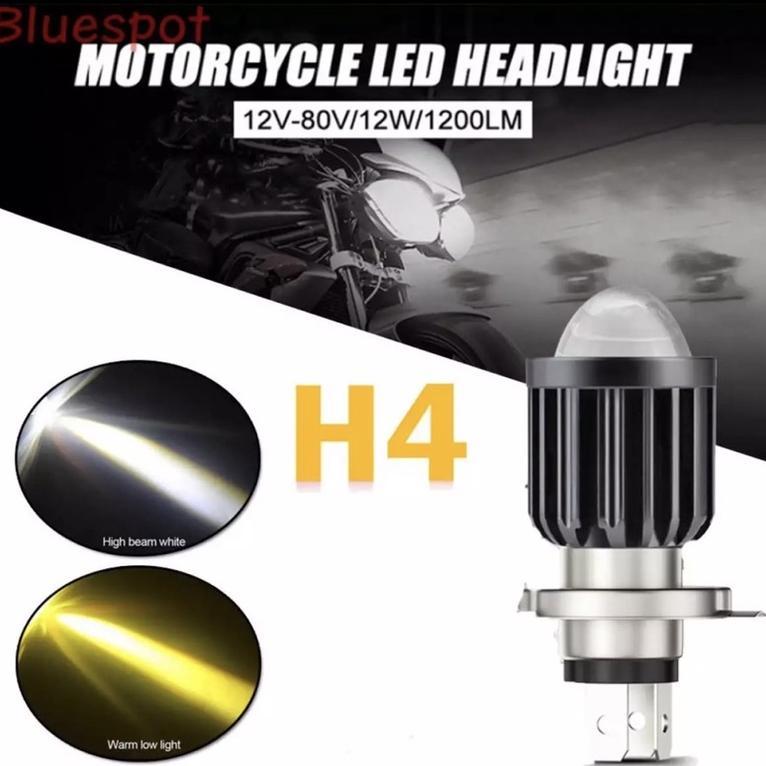 NEW COD LAMPU LED UTAMA H4 BOHLAM LED H4 TERANG KUALITAS TERJAMIN UNIVERSAL VIXION BYSON VERZA SCOOP