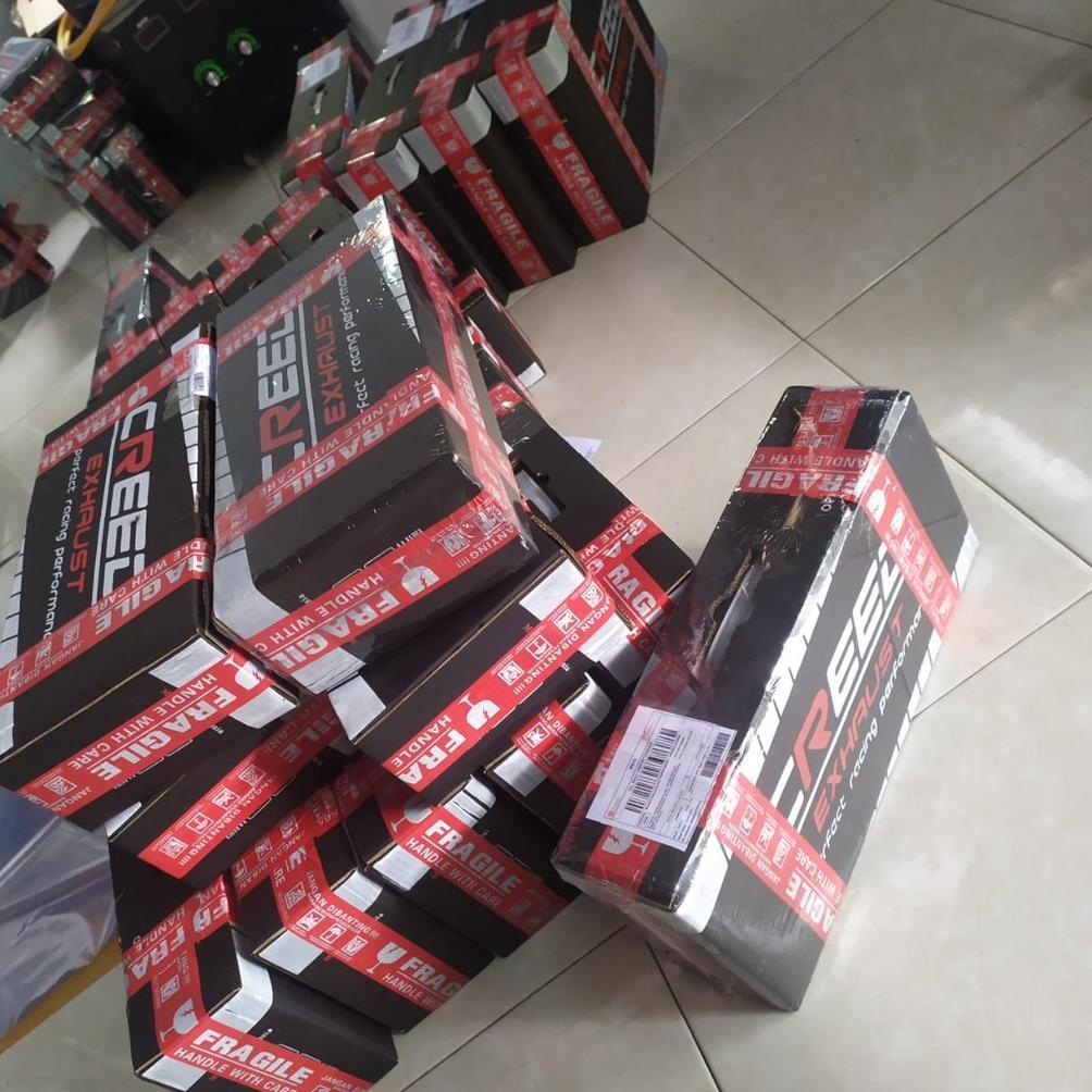 HOT SALE CREED EXHAUST ORIGINAL KNALPOT RACING + PIPA SLIP ON TERSEDIA UNTUK MOTOR CBR 150R FACELIFT