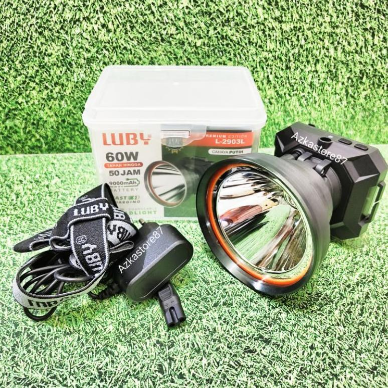 Senter kepala luby 2903L 60watt senter kepala luby 2903k senter LED cahaya putih/kuning
