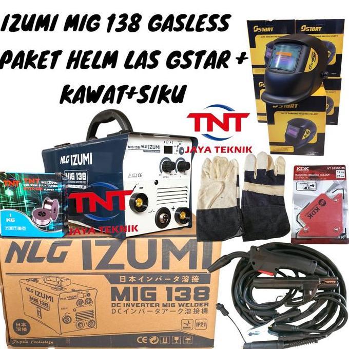 Promo Izumi Mig 138 Mesin Las Izumi Mig 120 A  / Trafo Las Izumi Mig 138 120A Gasless